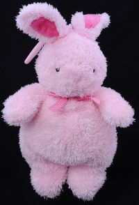 Carters Child of Mine Pink Bunny Rabbit Musical Crib Pull Toy